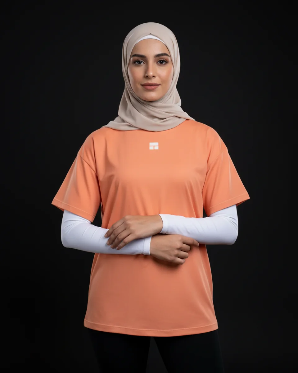 Courts 35% campaign — Womenswear / orange shirt