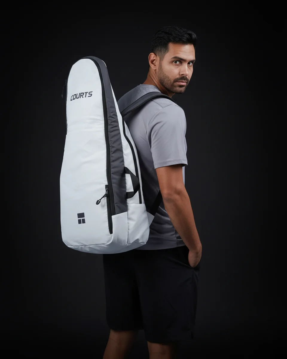 Courts 35% campaign — Menswear / sports bag composition