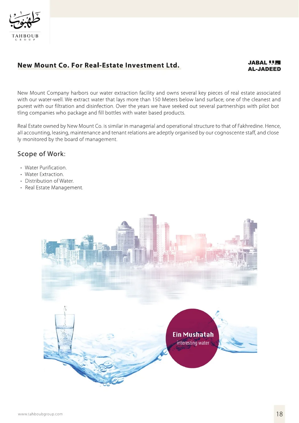 Tahboub Group — The Corporate Profile — page 18