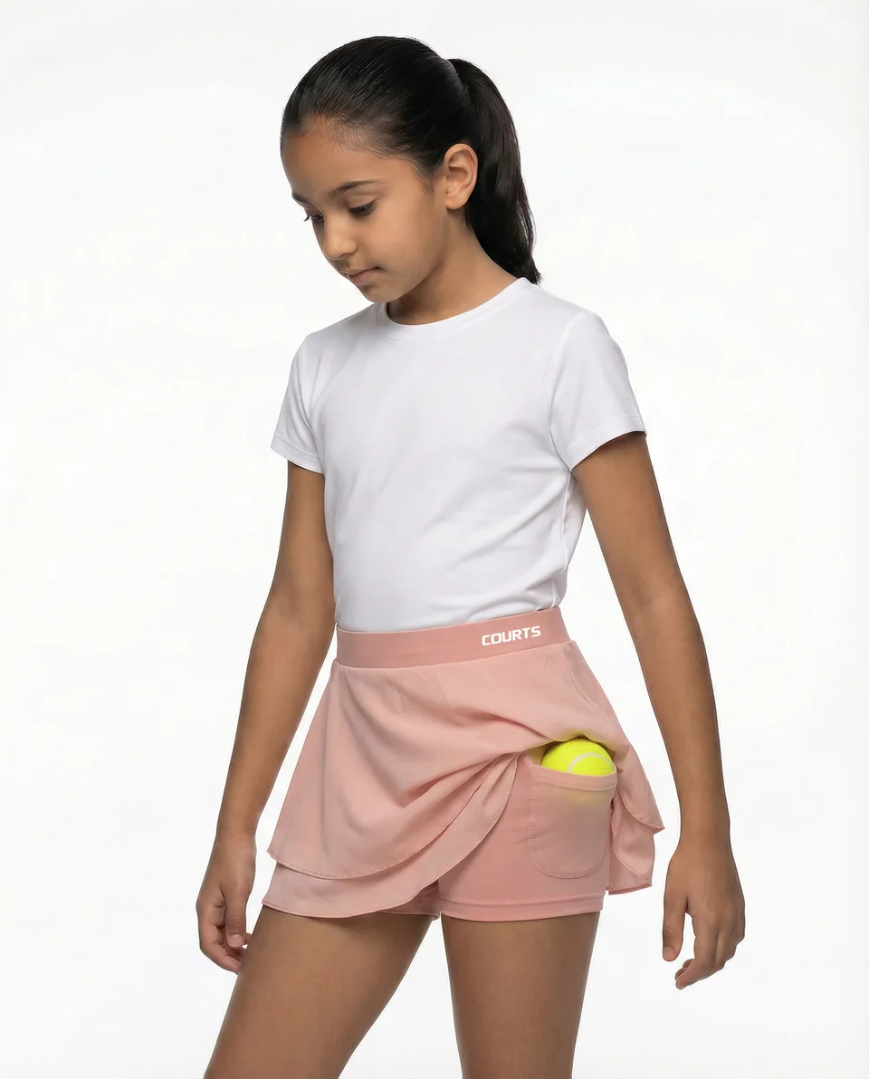Courts product imagery — Kids / SHORT332-PNK / view 01