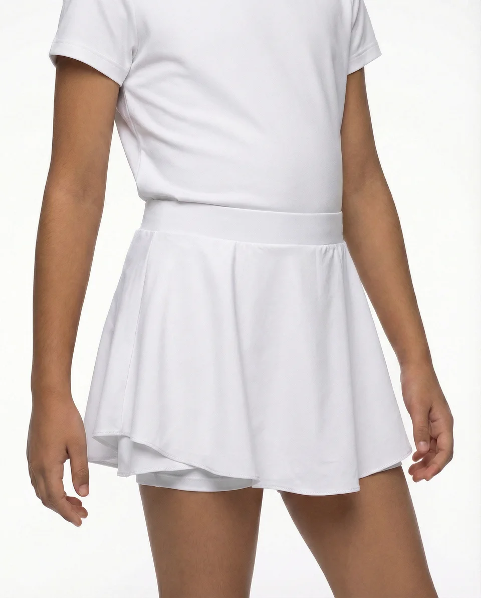 Courts product imagery — Kids / SHORT332-WHT / view 02