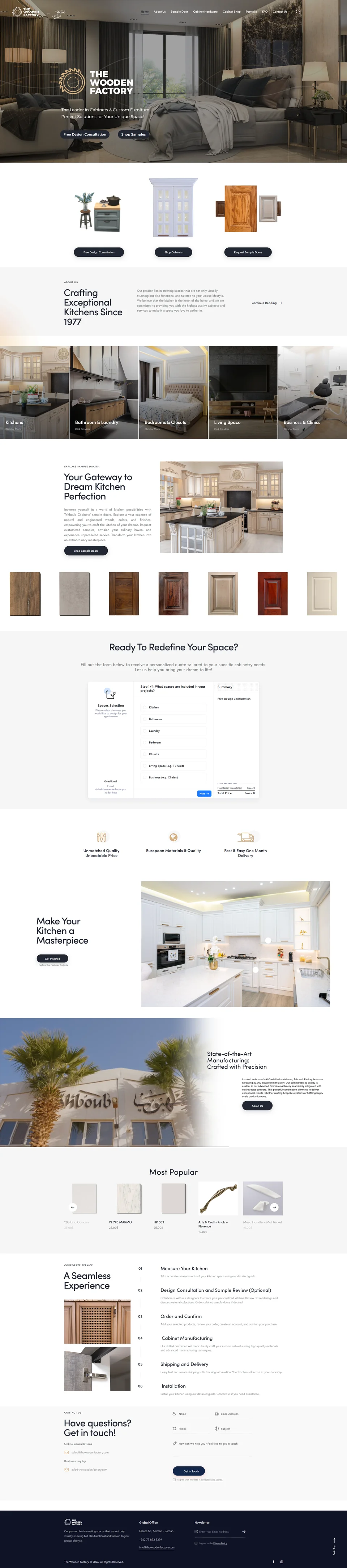 The Wooden Factory — Homepage