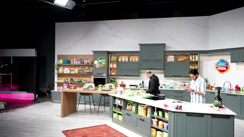 Film still at 65.21s. TWI — Building the Television Kitchen.