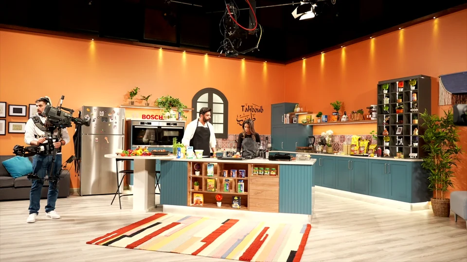 Film still at 91.29s. TWI — Building the Television Kitchen.