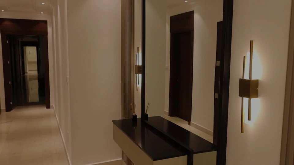 Film still at 55.24s. Interior Film — A Walk Through the Home.