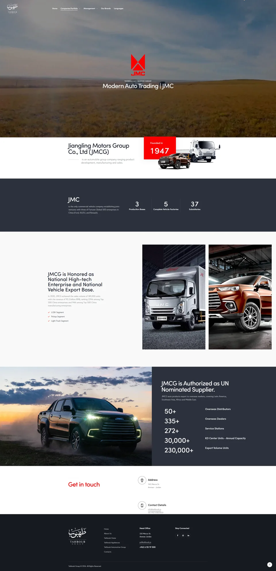 Tahboub Group — JMC / archived desktop page