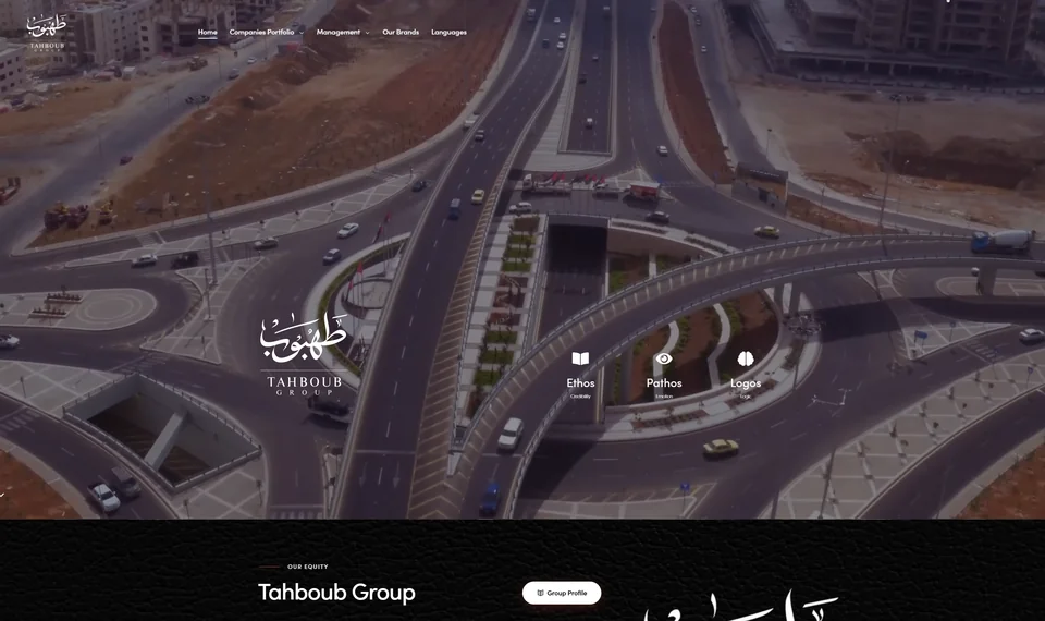Tahboub Group — Structure, Content & Web