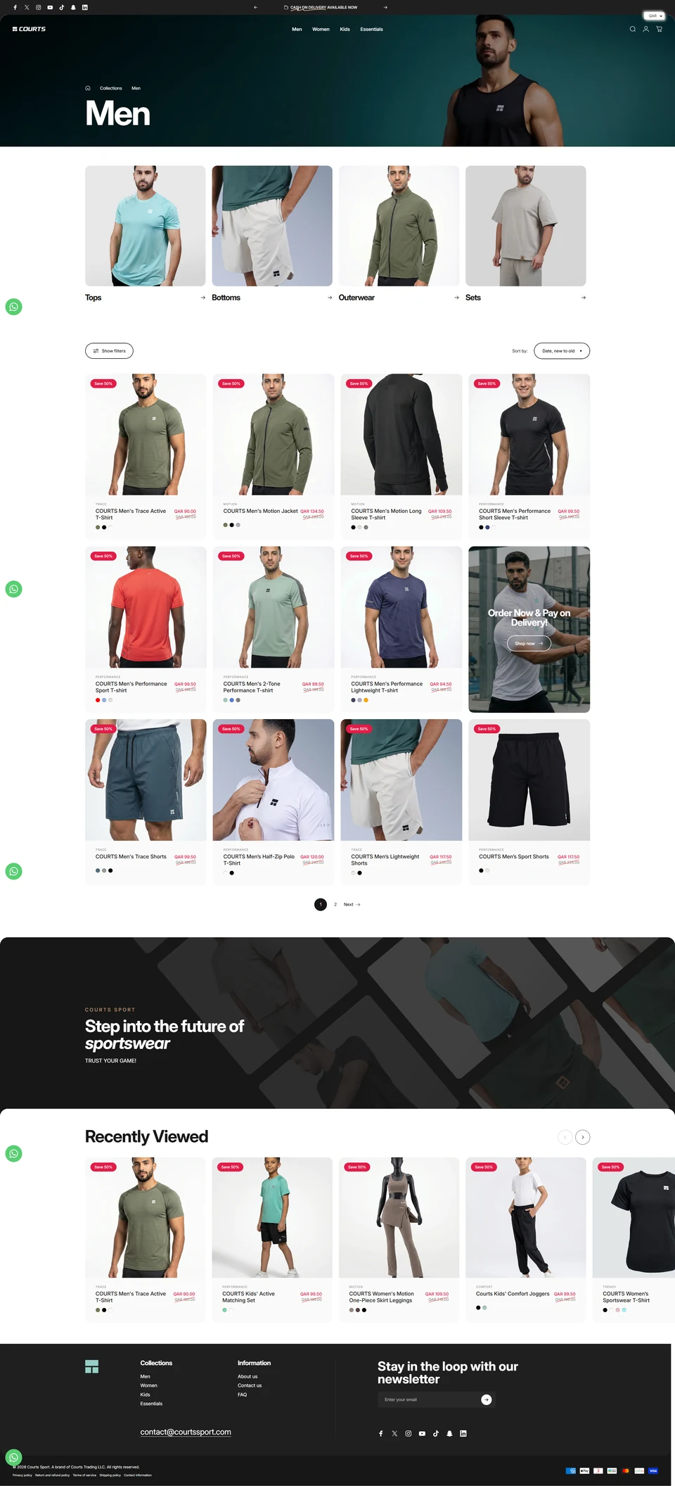 Courts — Menswear collection