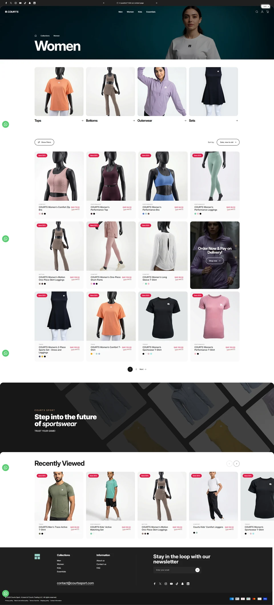 Courts — Womenswear collection