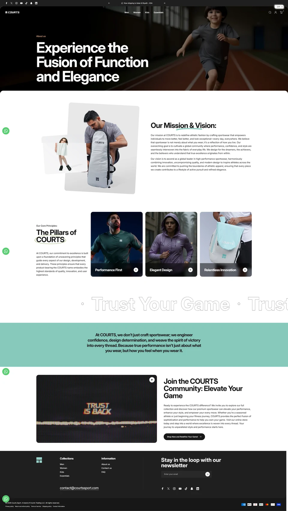 Courts — Brand story