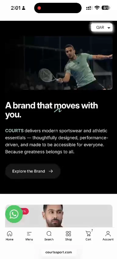 Courts — Mobile brand story