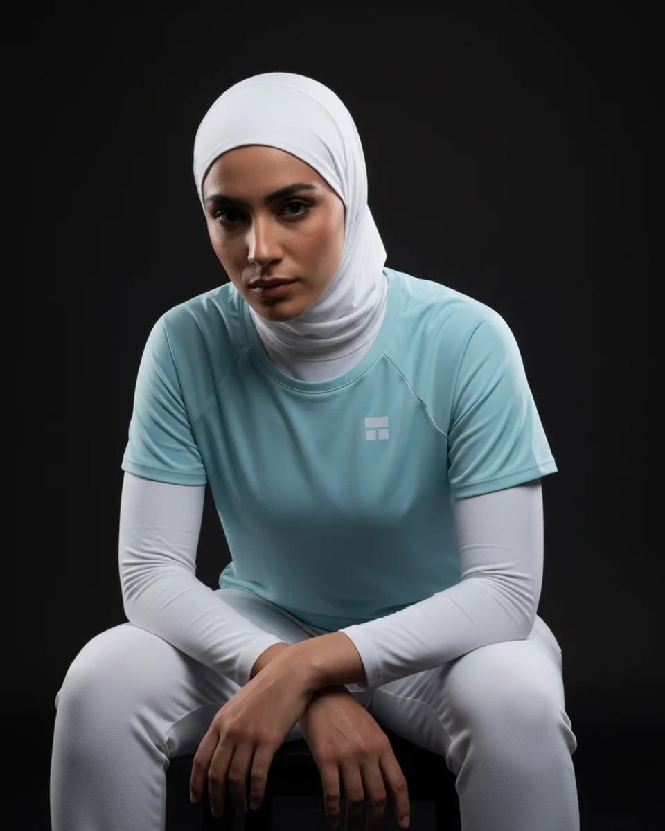 Courts 35% campaign — Womenswear / blue shirt portrait