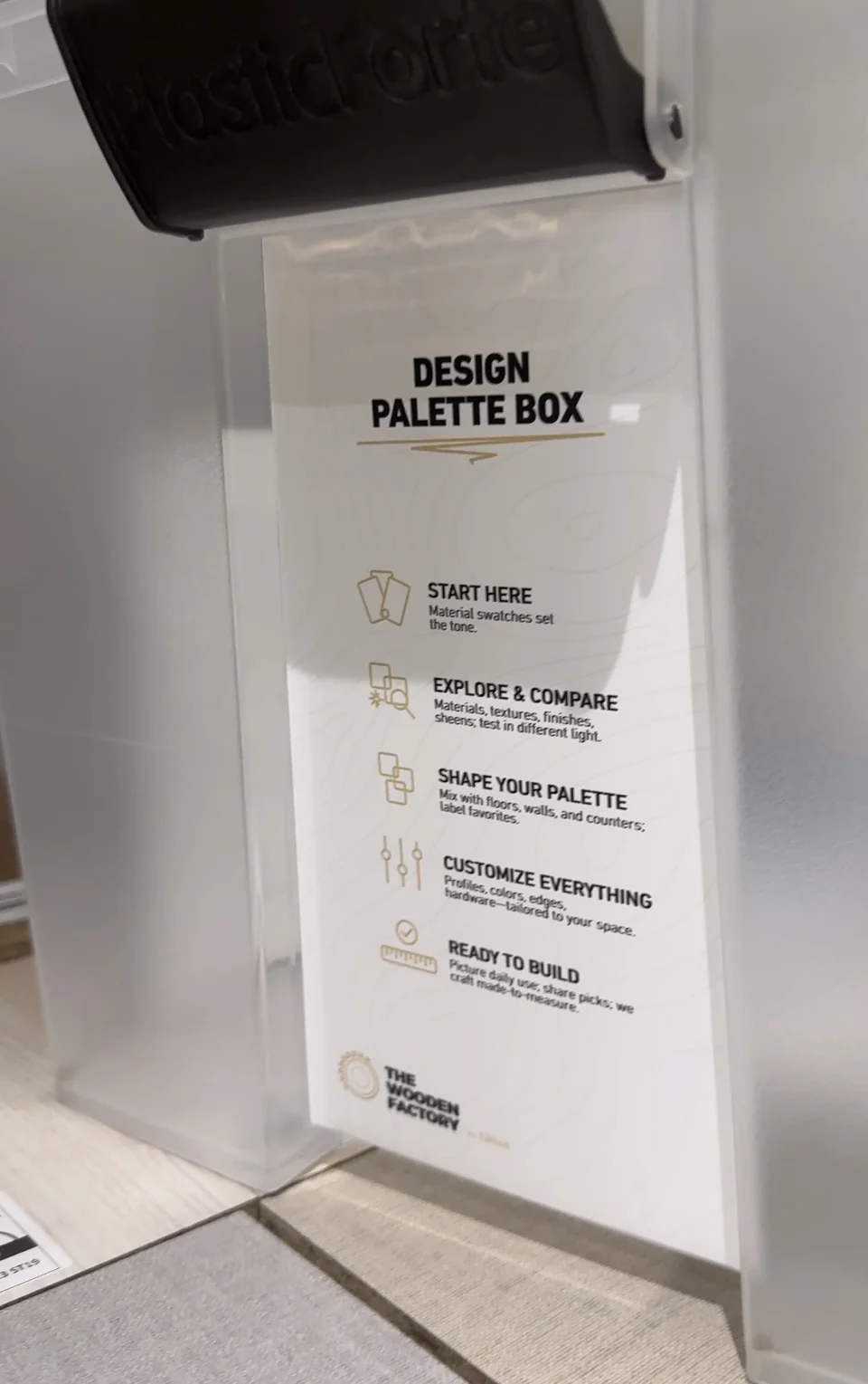 The Wooden Factory — A physical brand application