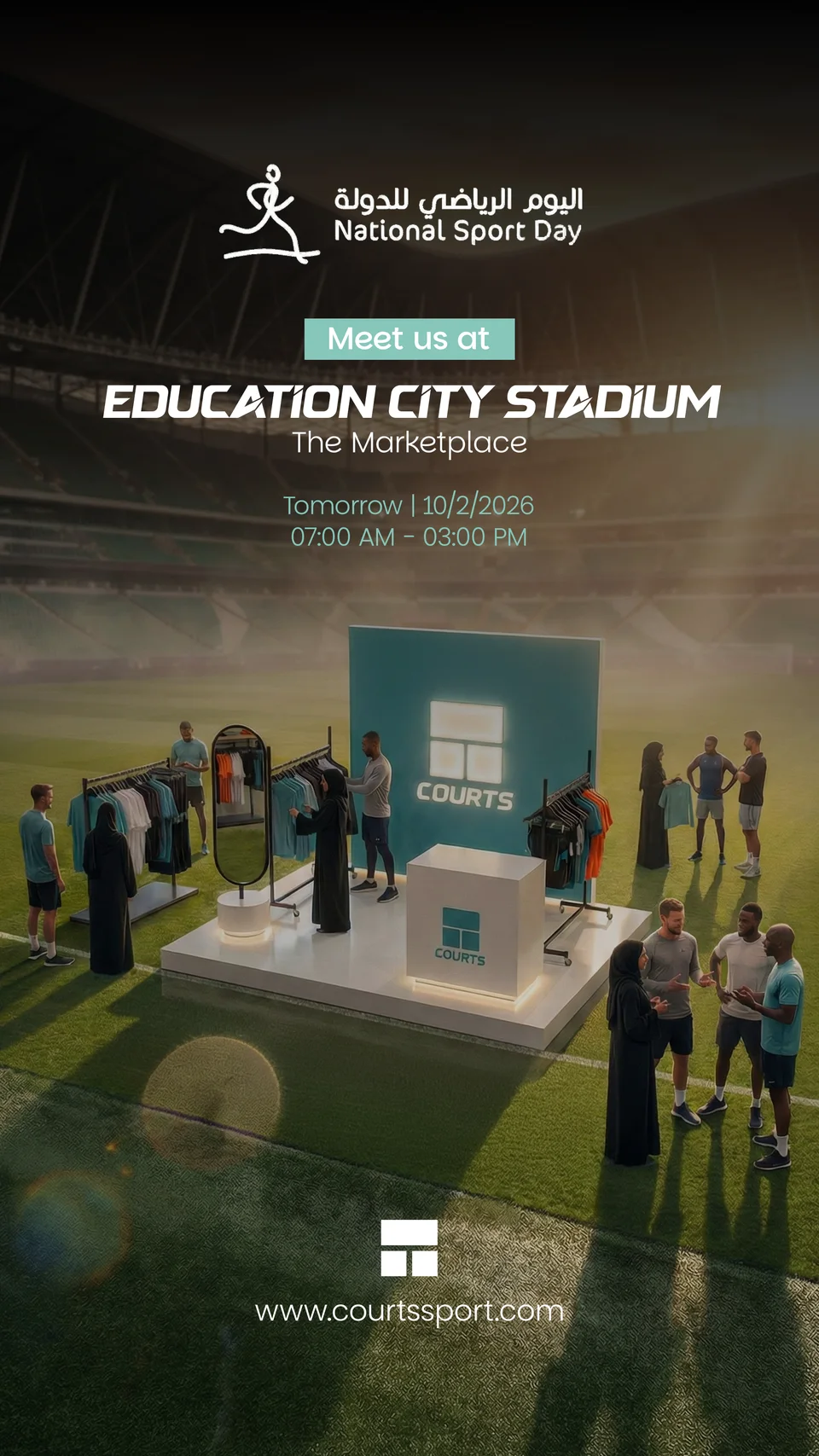 Courts multichannel content — Sports Day / adaptation 2