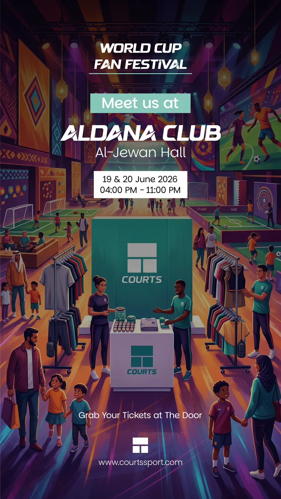Courts multichannel content — Fan festival / historical announcement